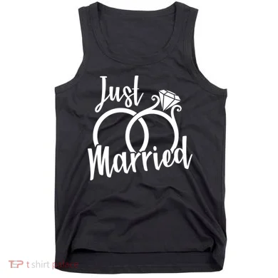 Just Married Ring Logo Tank Top