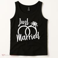 Just Married Ring Logo Tank Top thumb 2