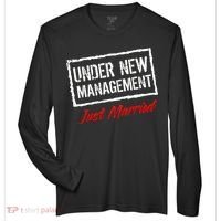 Just Married Under New Management Zone Performance Long-Sleeve T-Shirt thumb 0