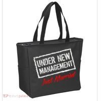 Just Married Under New Management Tote Bag thumb 2