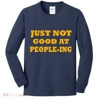 Just Not Good At People-ing Kids Long Sleeve Shirt thumb 0