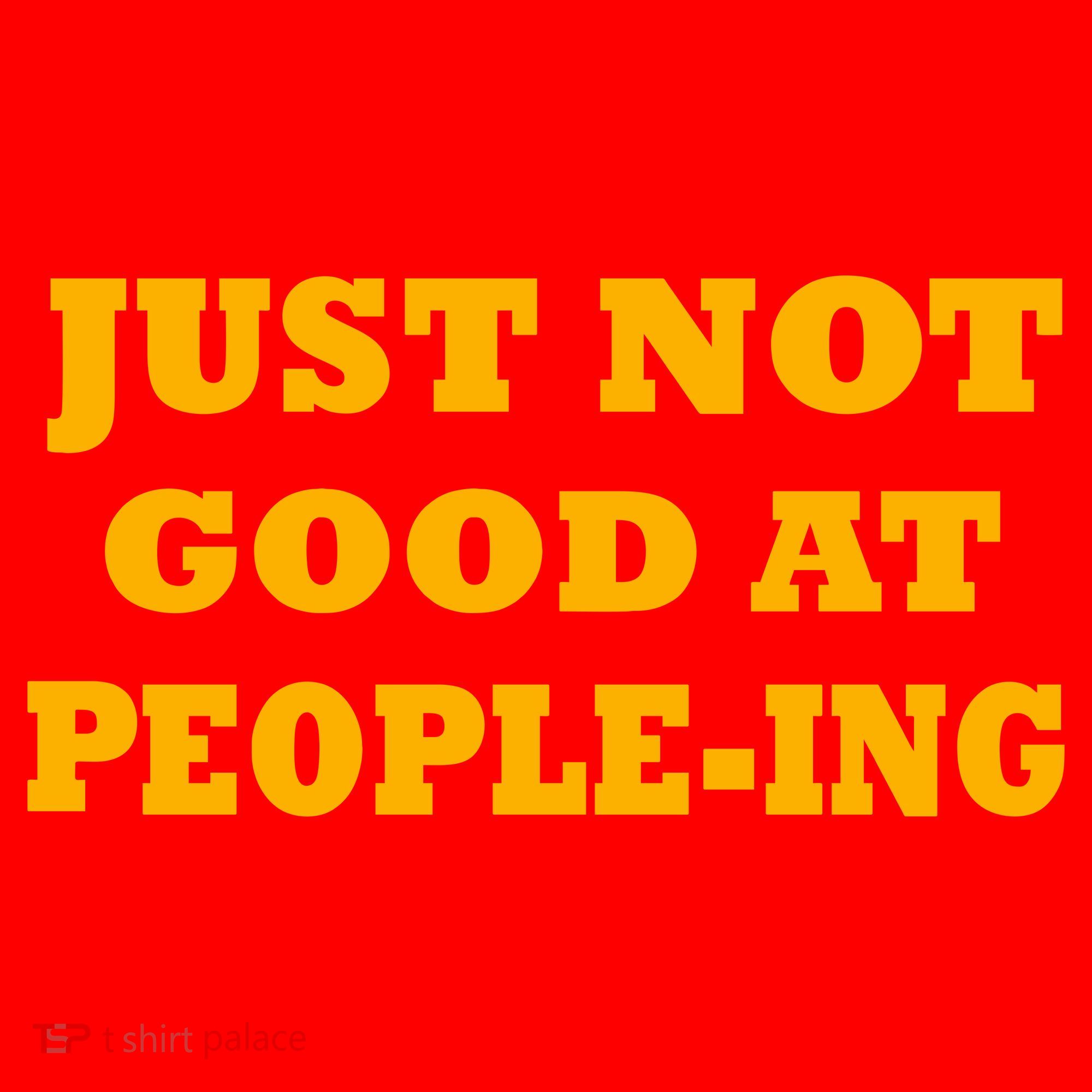 Just Not Good At People-ing Santa Hat