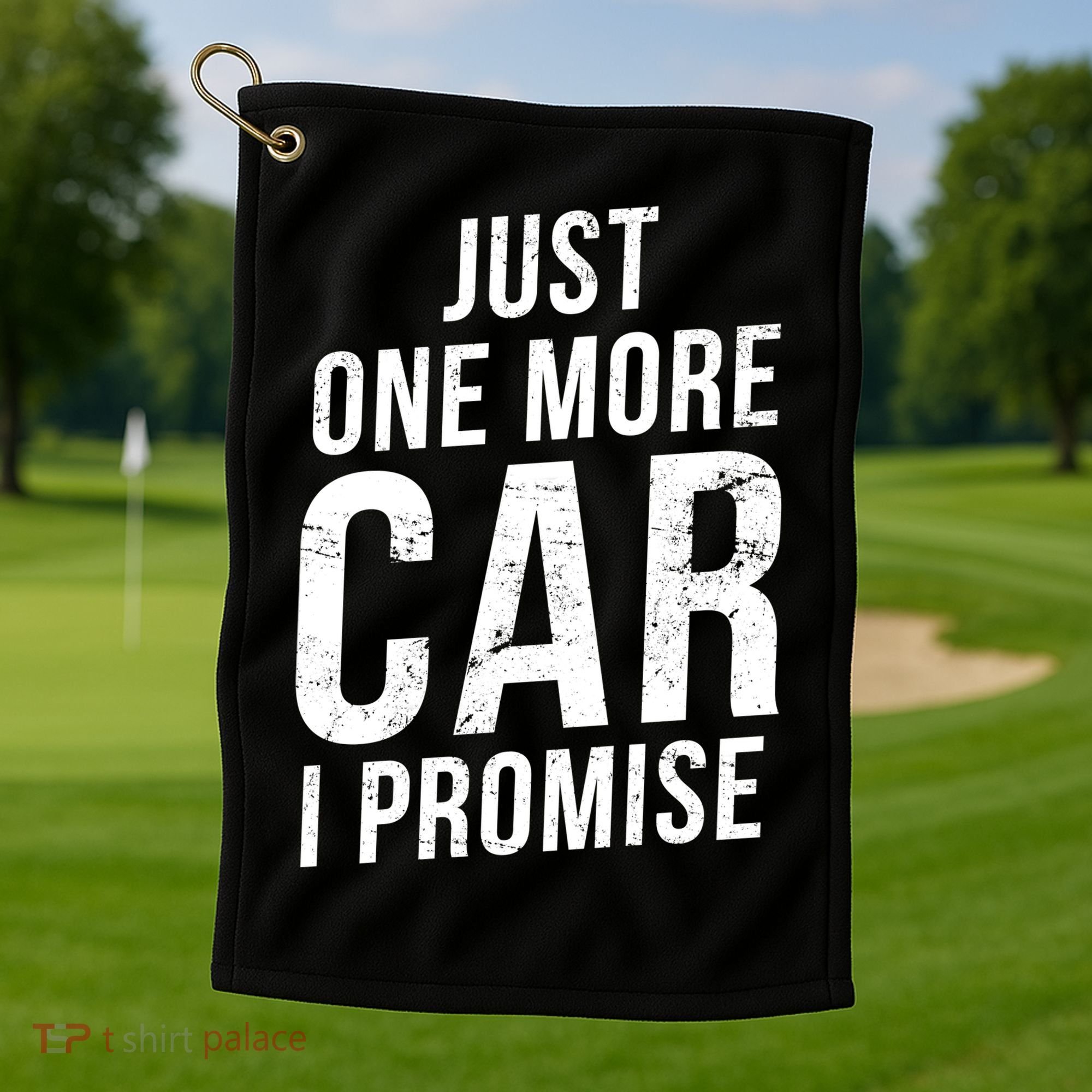 Just One More Car I Promise Golf Towel