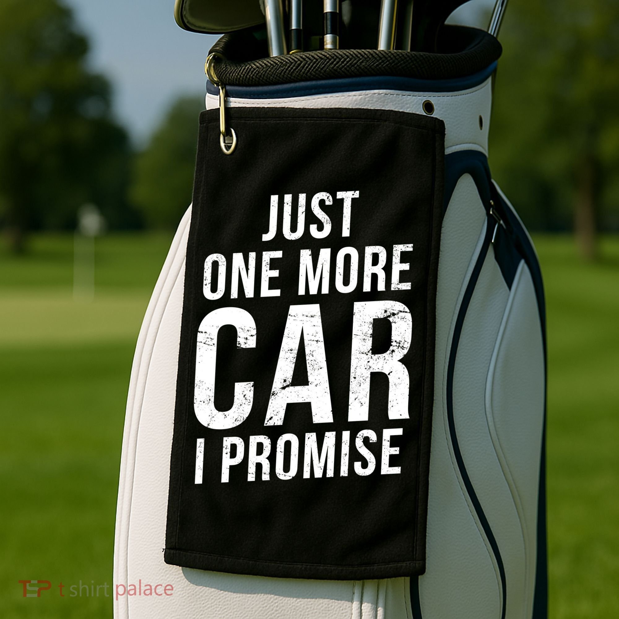 Just One More Car I Promise Golf Towel