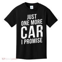Just One More Car I Promise Kids T-Shirt thumb 0