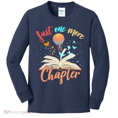 Just One More Chapter Kids Long Sleeve Shirt