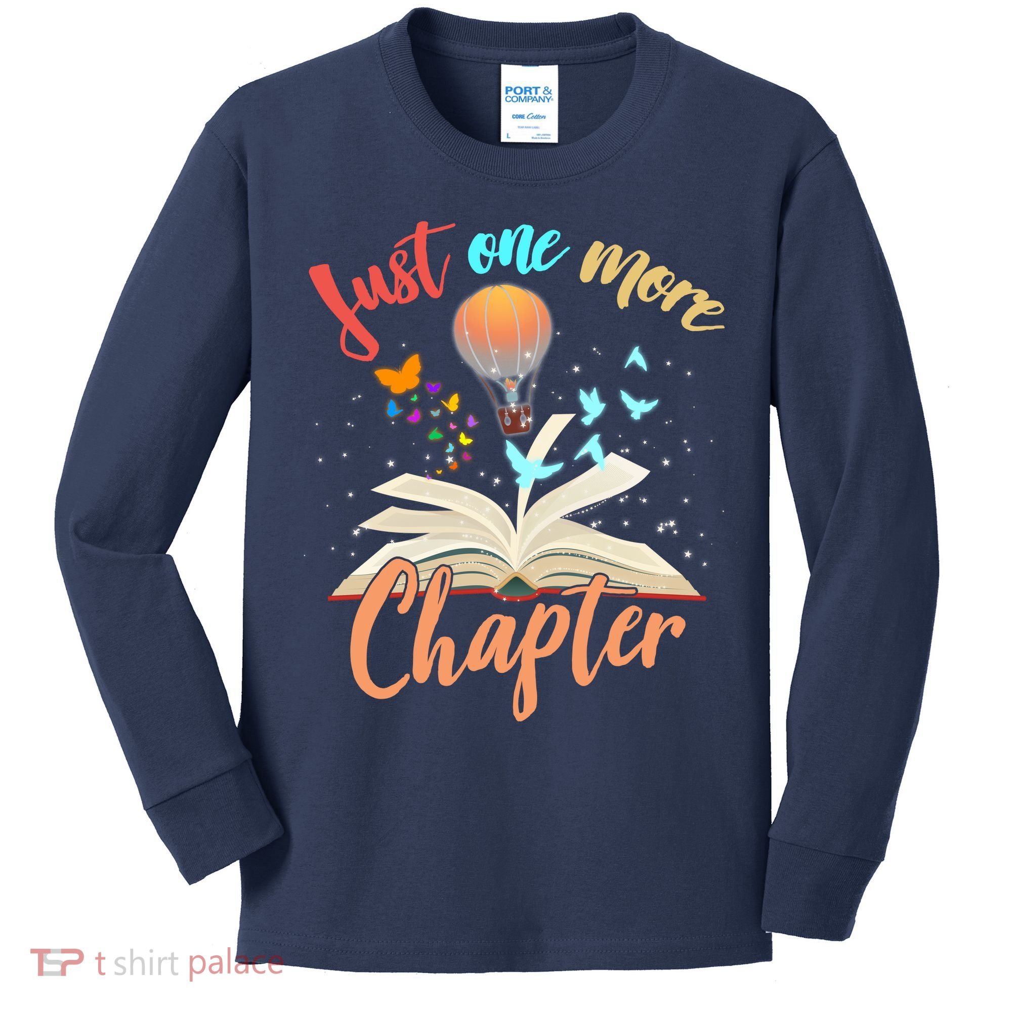 Just One More Chapter Kids Long Sleeve Shirt