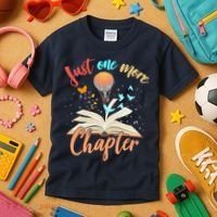 Just One More Chapter Kids T-Shirt thumb 3