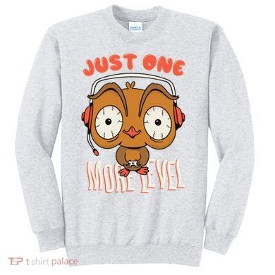 Just One More Level Owl Sweatshirt