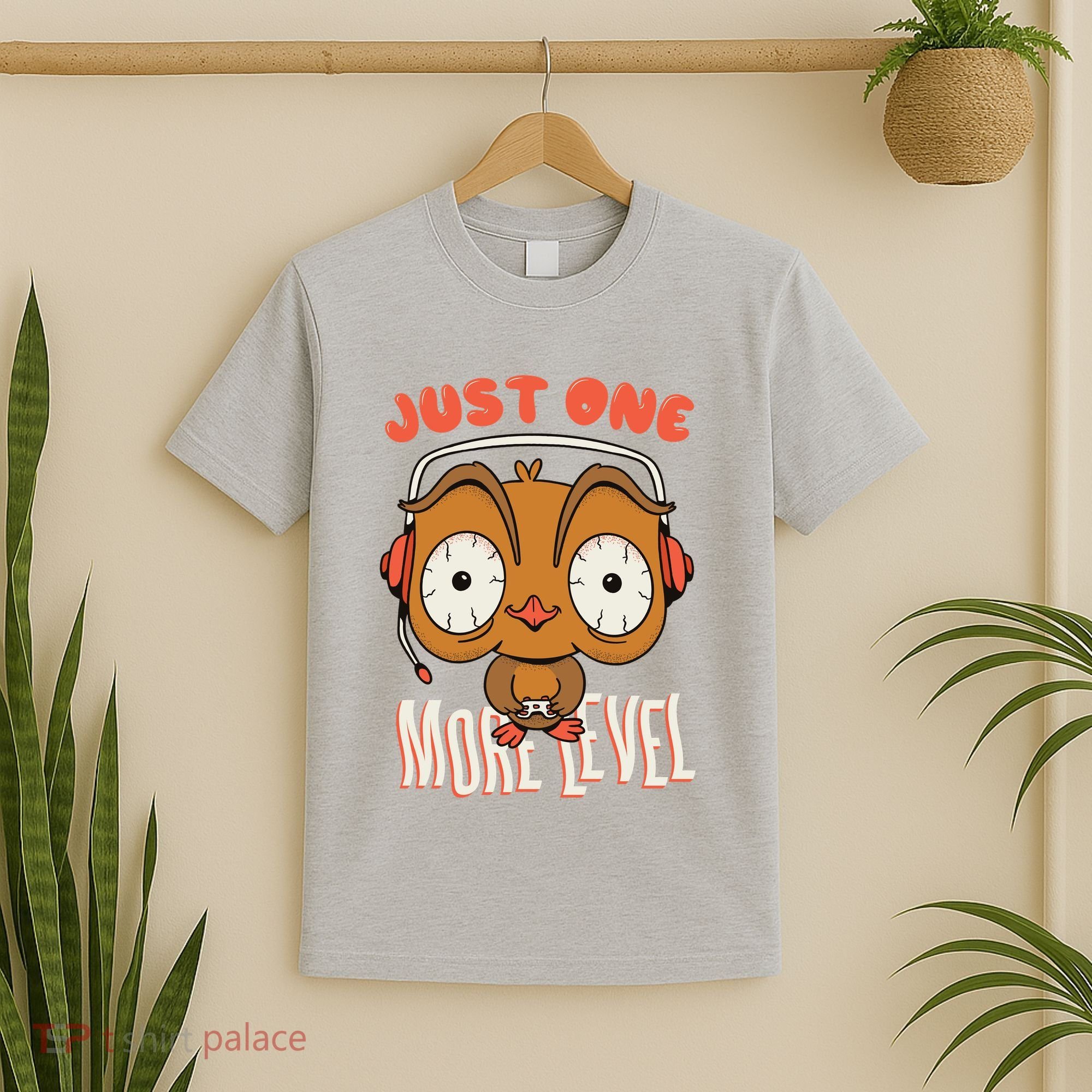 Just One More Level Owl T-Shirt