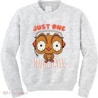Just One More Level Owl Kids Sweatshirt thumb 0