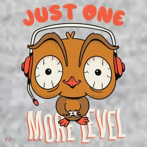 Just One More Level Owl Kids Hoodie