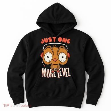 Just One More Level Owl Hoodie