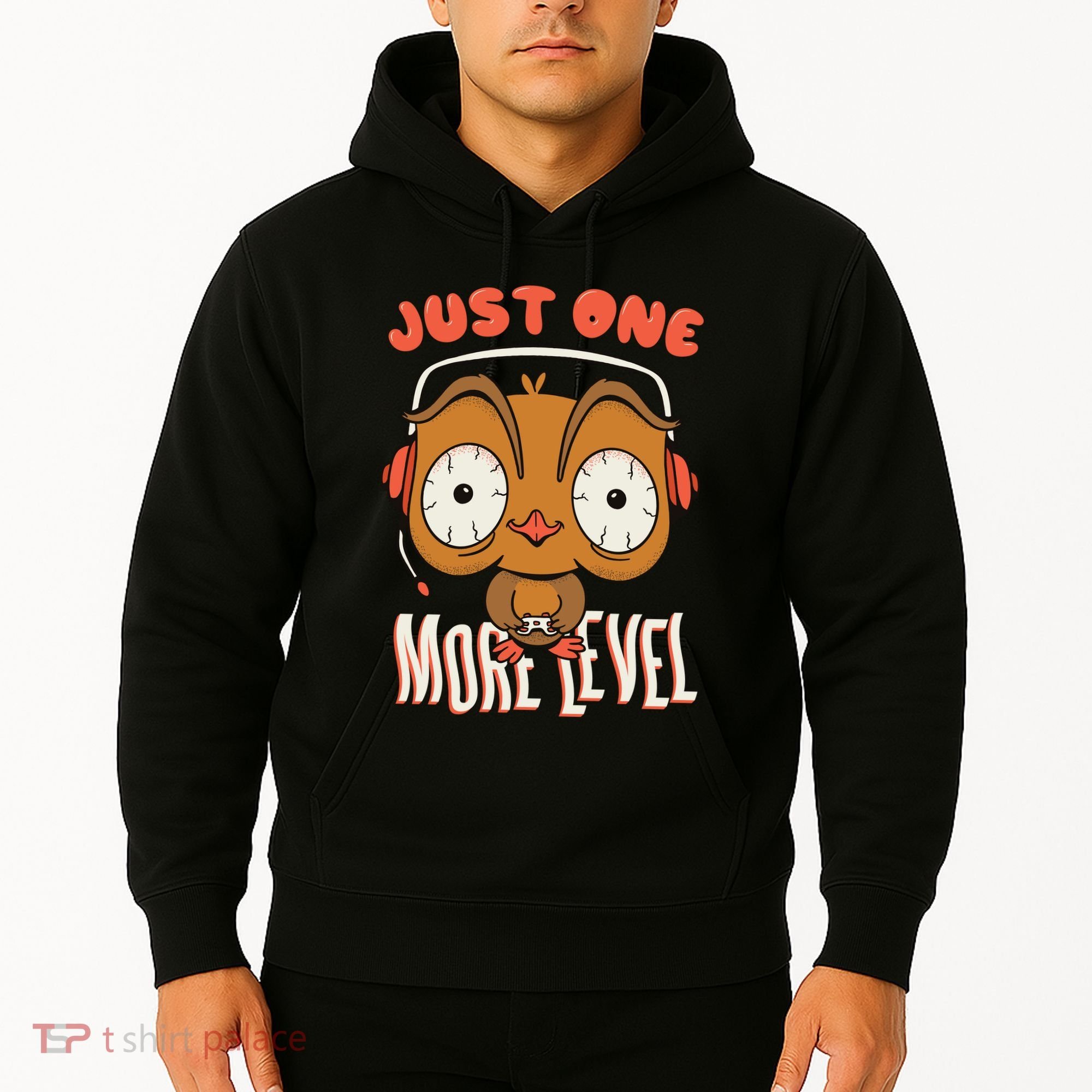 Just One More Level Owl Hoodie