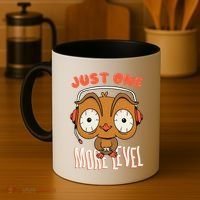 Just One More Level Owl Coffee Mug thumb 4