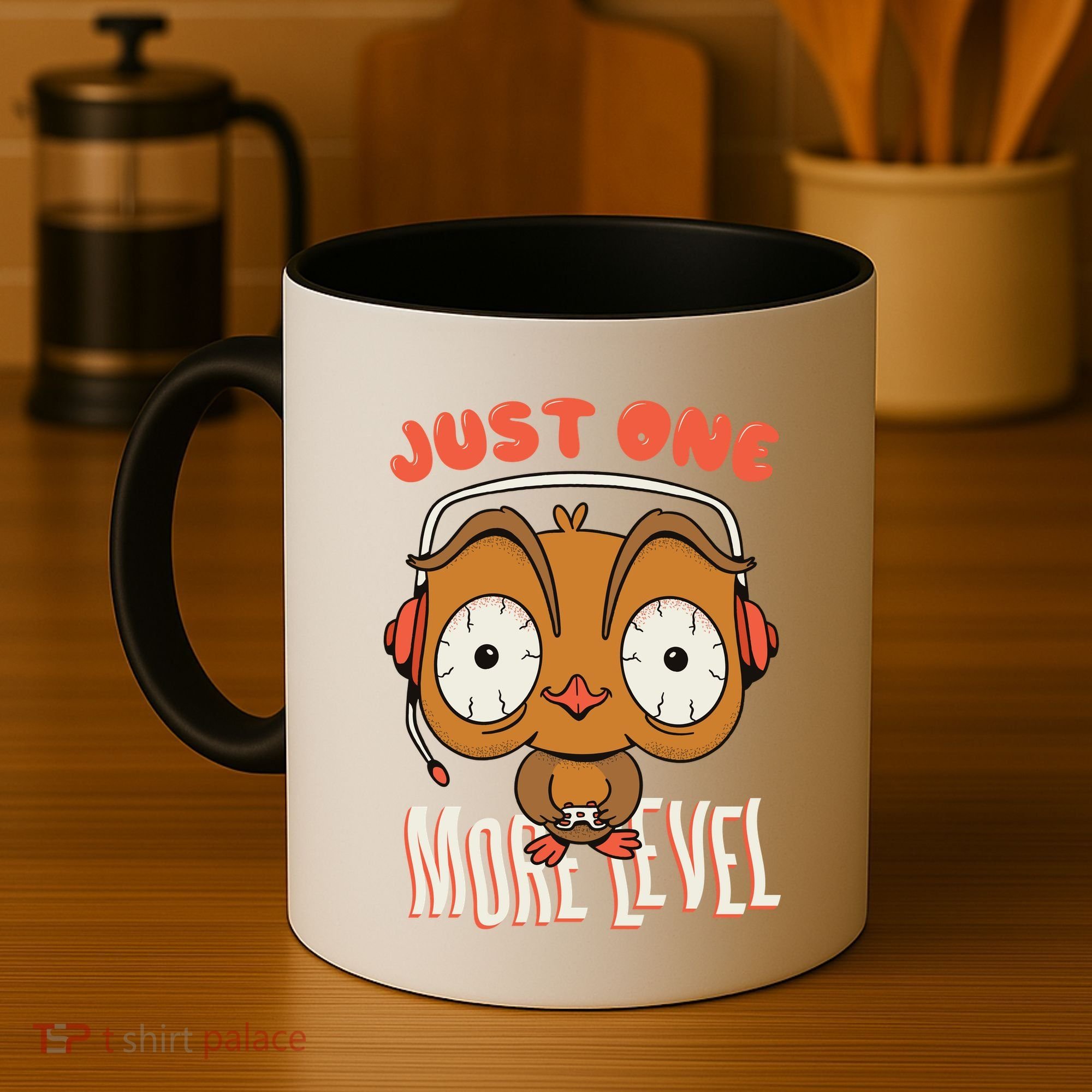 Just One More Level Owl Coffee Mug