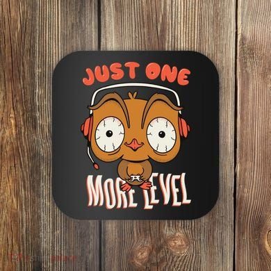 Just One More Level Owl Coaster