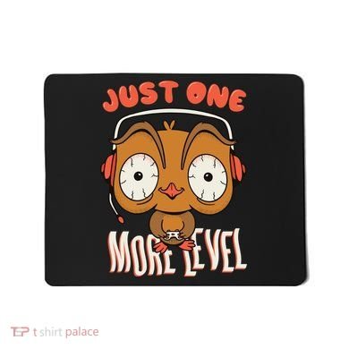 Just One More Level Owl Mousepad