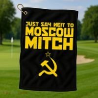 Just Say Neit To Moscow Mitch Golf Towel thumb 1