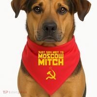 Just Say Neit To Moscow Mitch USA-Made Doggie Bandana thumb 1