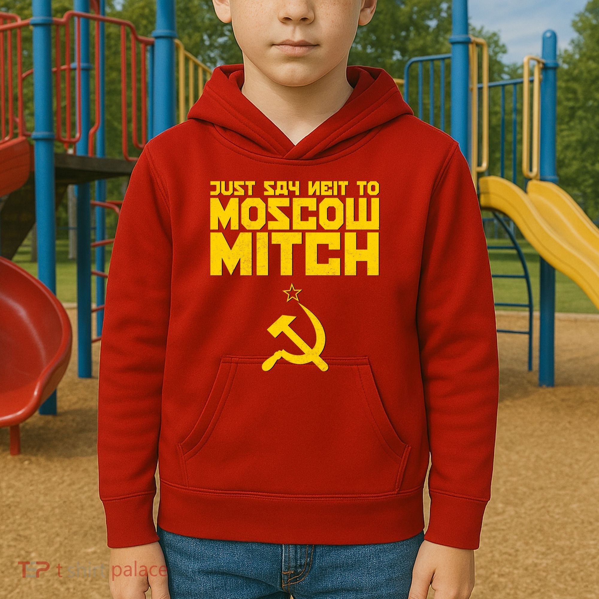 Just Say Neit To Moscow Mitch Kids Hoodie