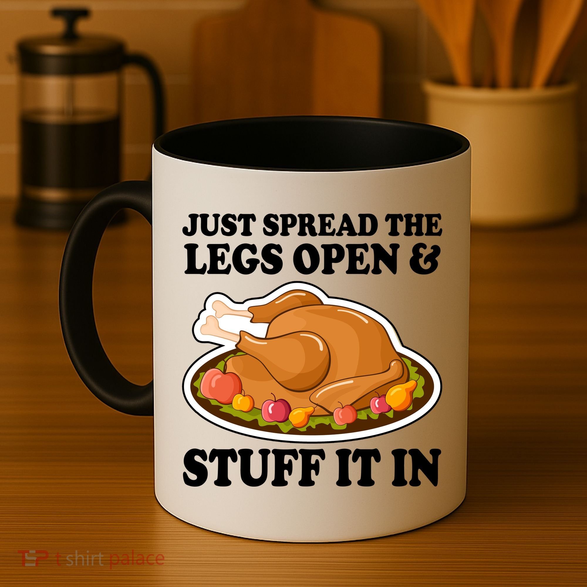 Just Spread The Legs Open & Stuff It In Coffee Mug