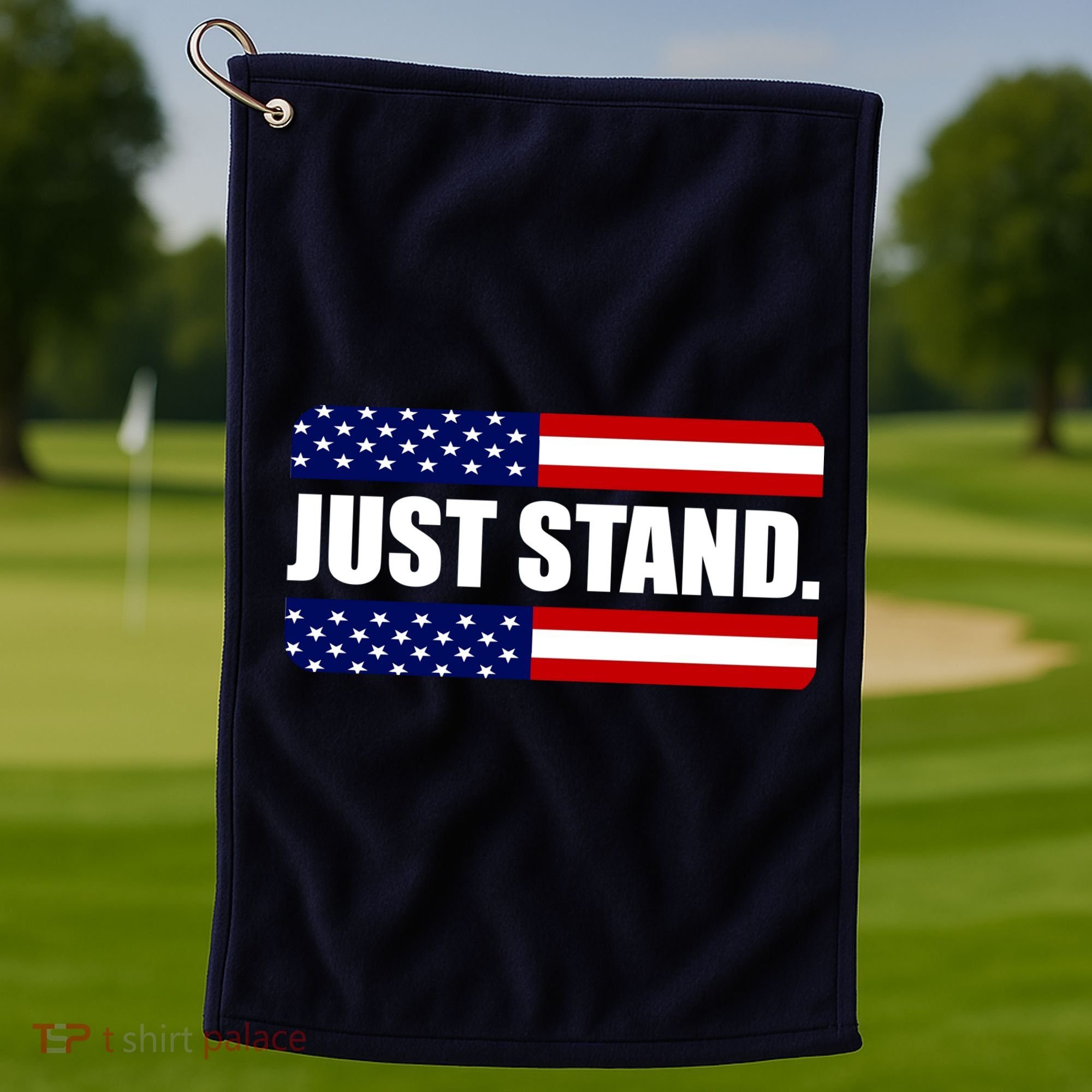 Just Stand Golf Towel