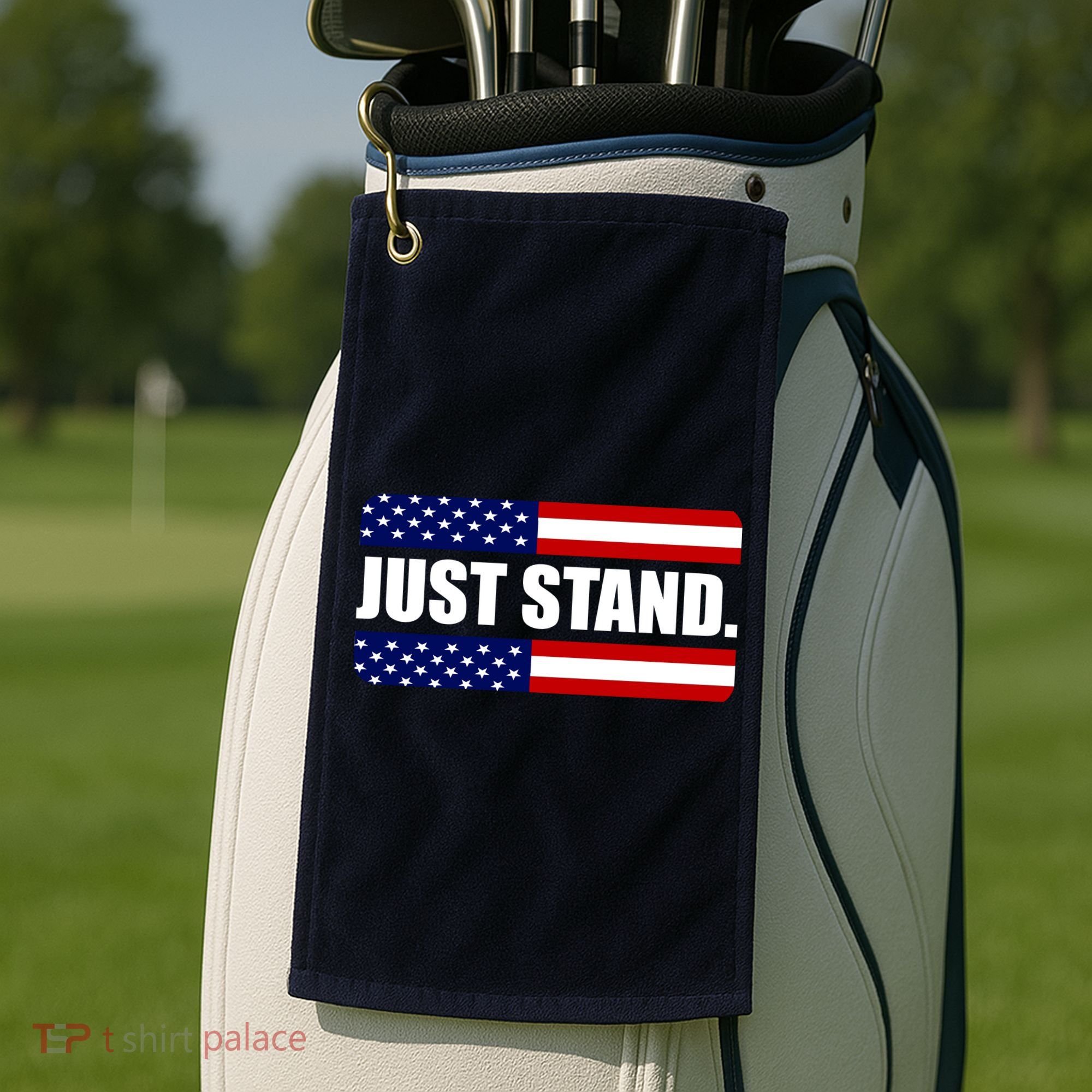 Just Stand Golf Towel