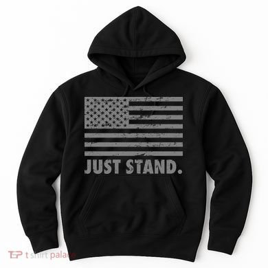 Just Stand Grey Style Flag Hoodie