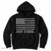 Just Stand Grey Style Flag Hoodie thumb 0
