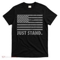 Just Stand Grey Style Flag T-Shirt thumb 0