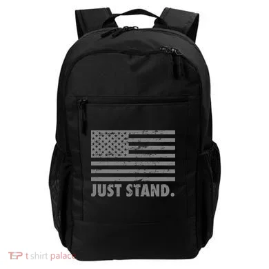 Just Stand Grey Style Flag Backpack