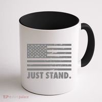 Just Stand Grey Style Flag Coffee Mug thumb 1