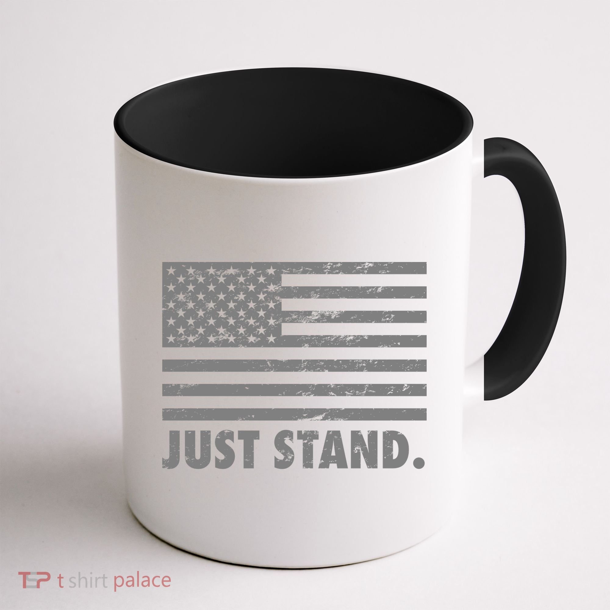 Just Stand Grey Style Flag Coffee Mug