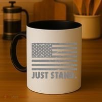 Just Stand Grey Style Flag Coffee Mug thumb 4