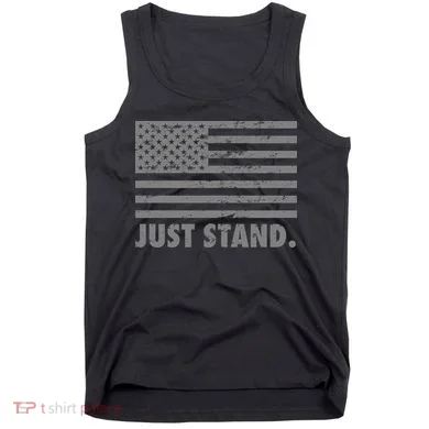 Just Stand Grey Style Flag Tank Top
