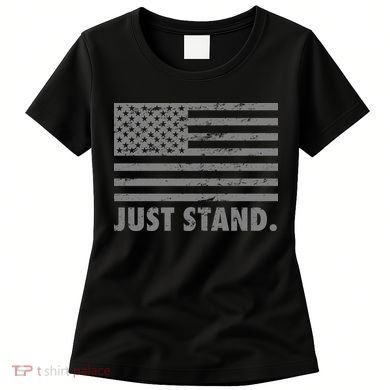 Just Stand Grey Style Flag Women's T-Shirt
