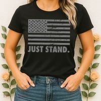 Just Stand Grey Style Flag Women's T-Shirt thumb 2