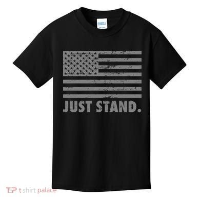 Just Stand Grey Style Flag Kids T-Shirt