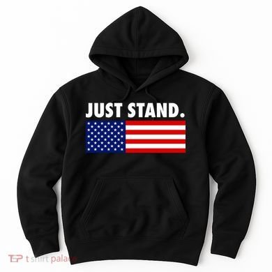 Just Stand Striped American Flag Hoodie