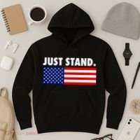 Just Stand Striped American Flag Hoodie thumb 3
