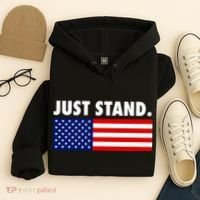 Just Stand Striped American Flag Hoodie thumb 4