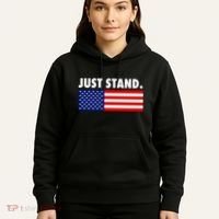 Just Stand Striped American Flag Hoodie thumb 5