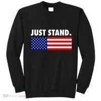 Just Stand Striped American Flag Sweatshirt thumb 0