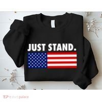 Just Stand Striped American Flag Sweatshirt thumb 2