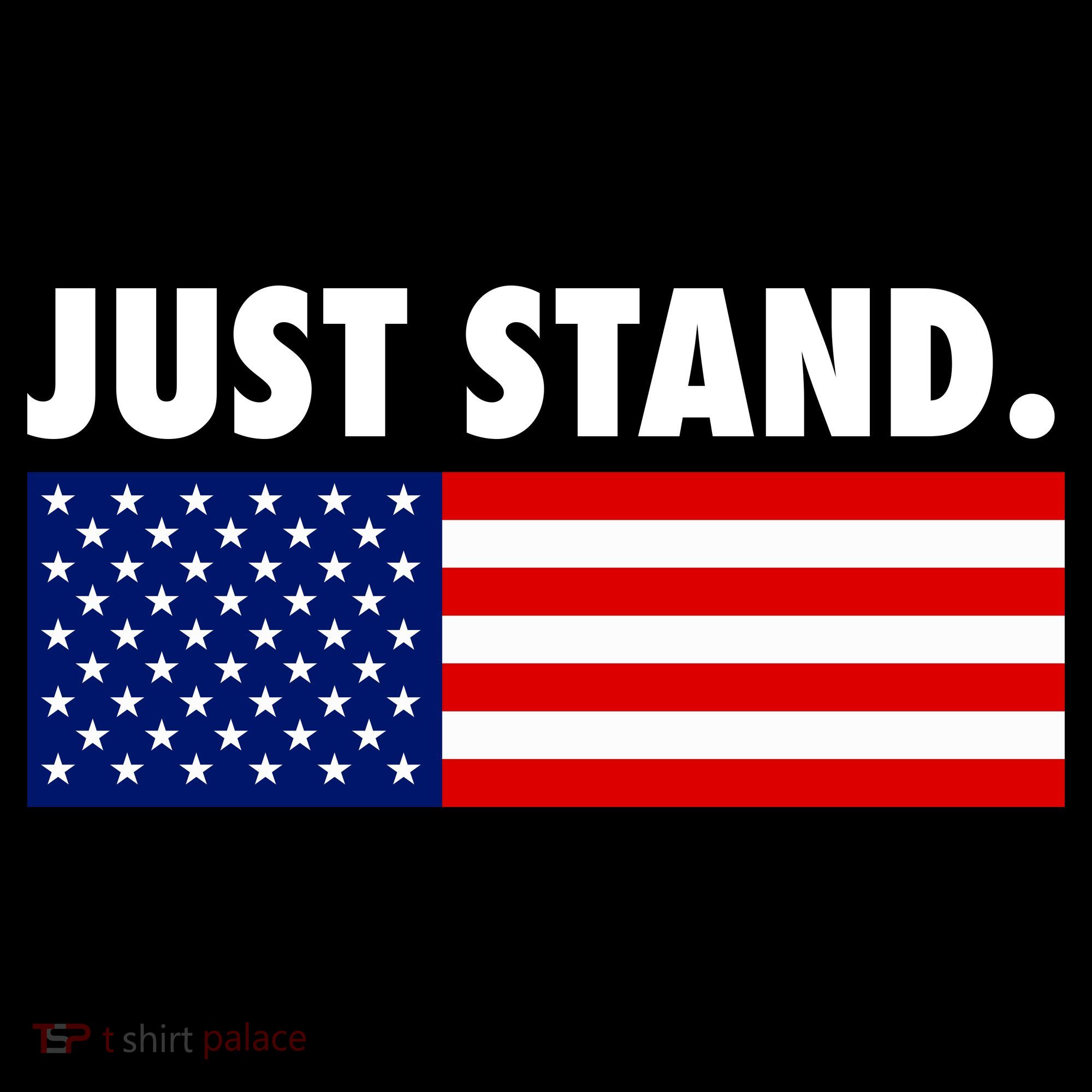 Just Stand Striped American Flag Sweatshirt