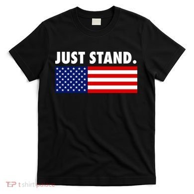 Just Stand Striped American Flag T-Shirt