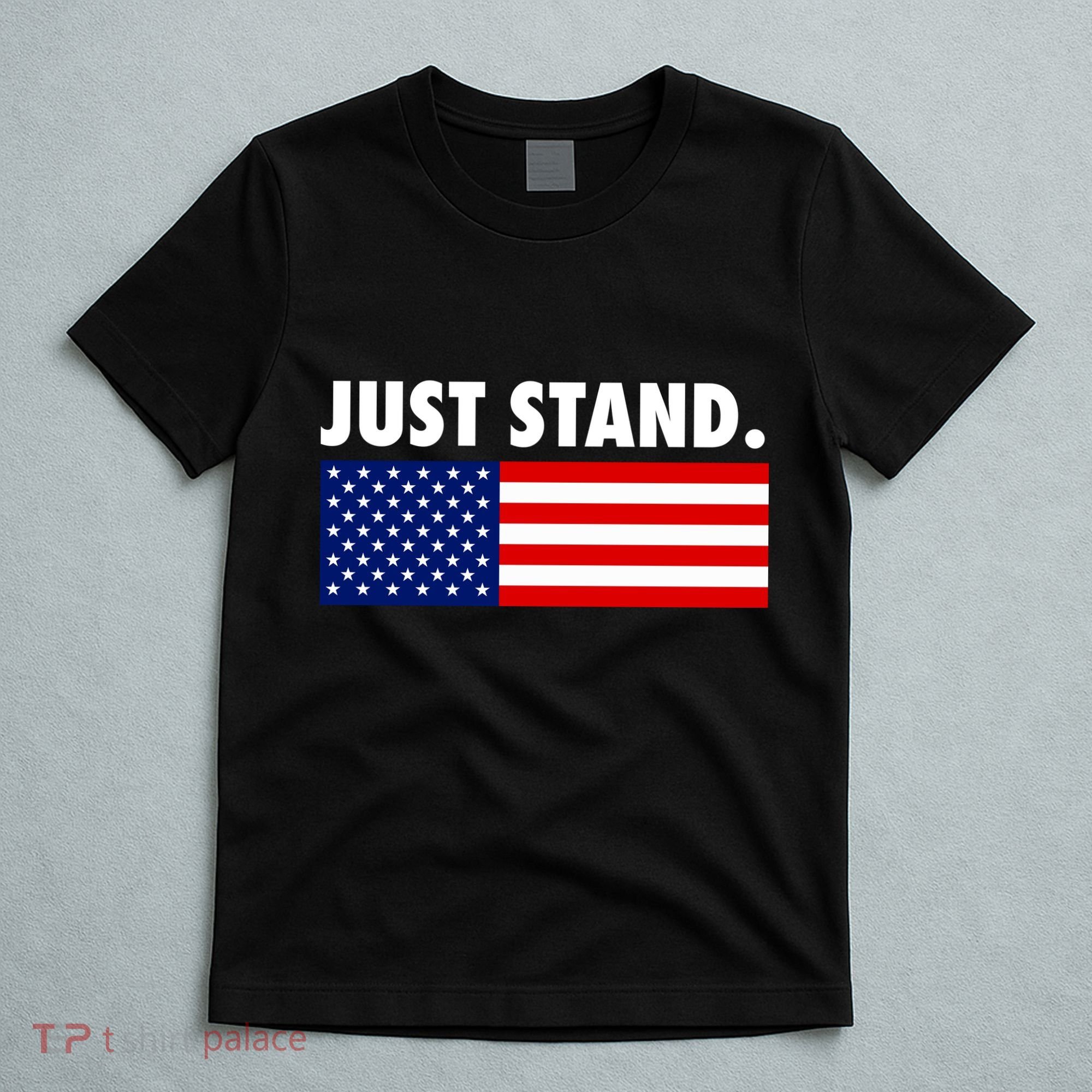 Just Stand Striped American Flag T-Shirt