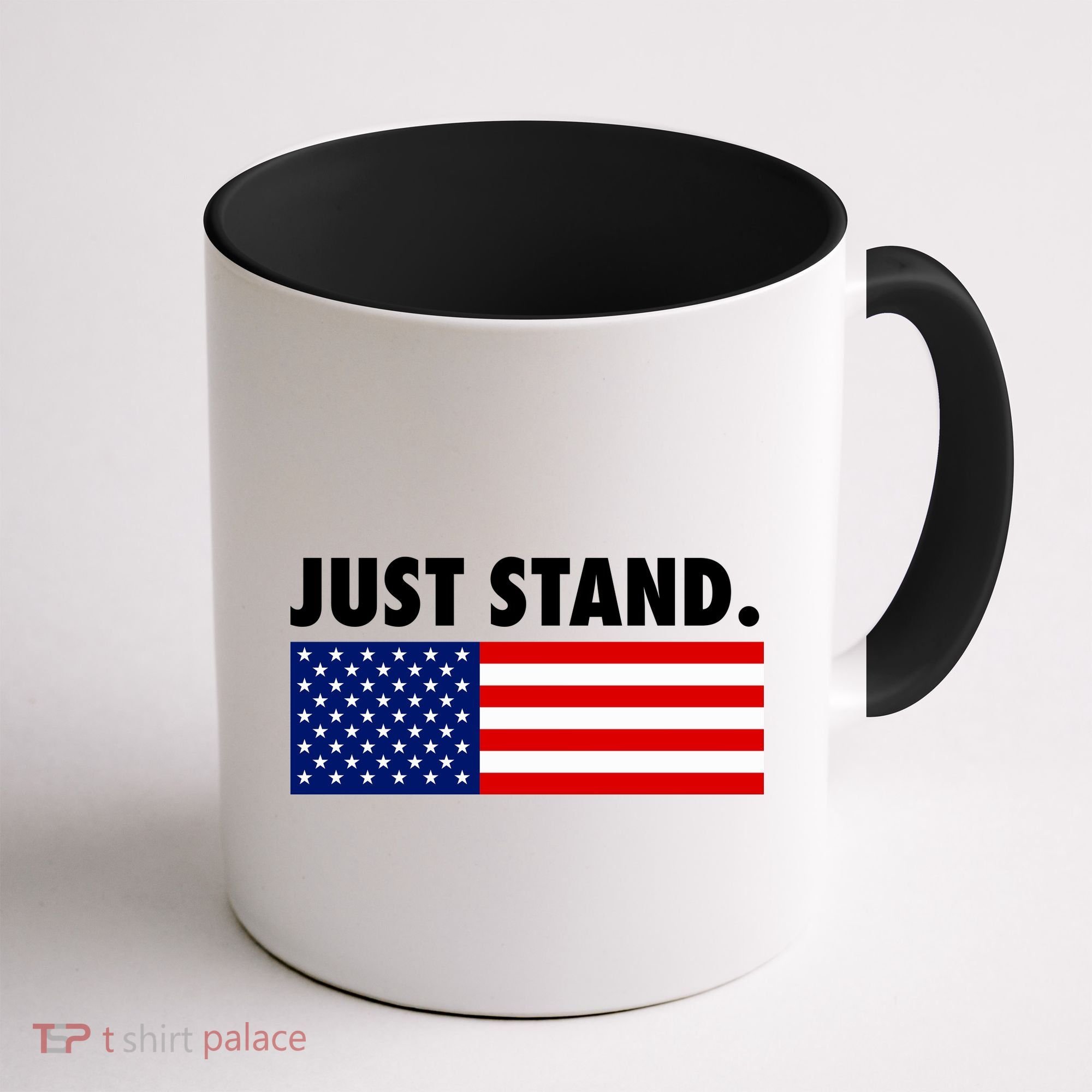 Just Stand Striped American Flag Coffee Mug