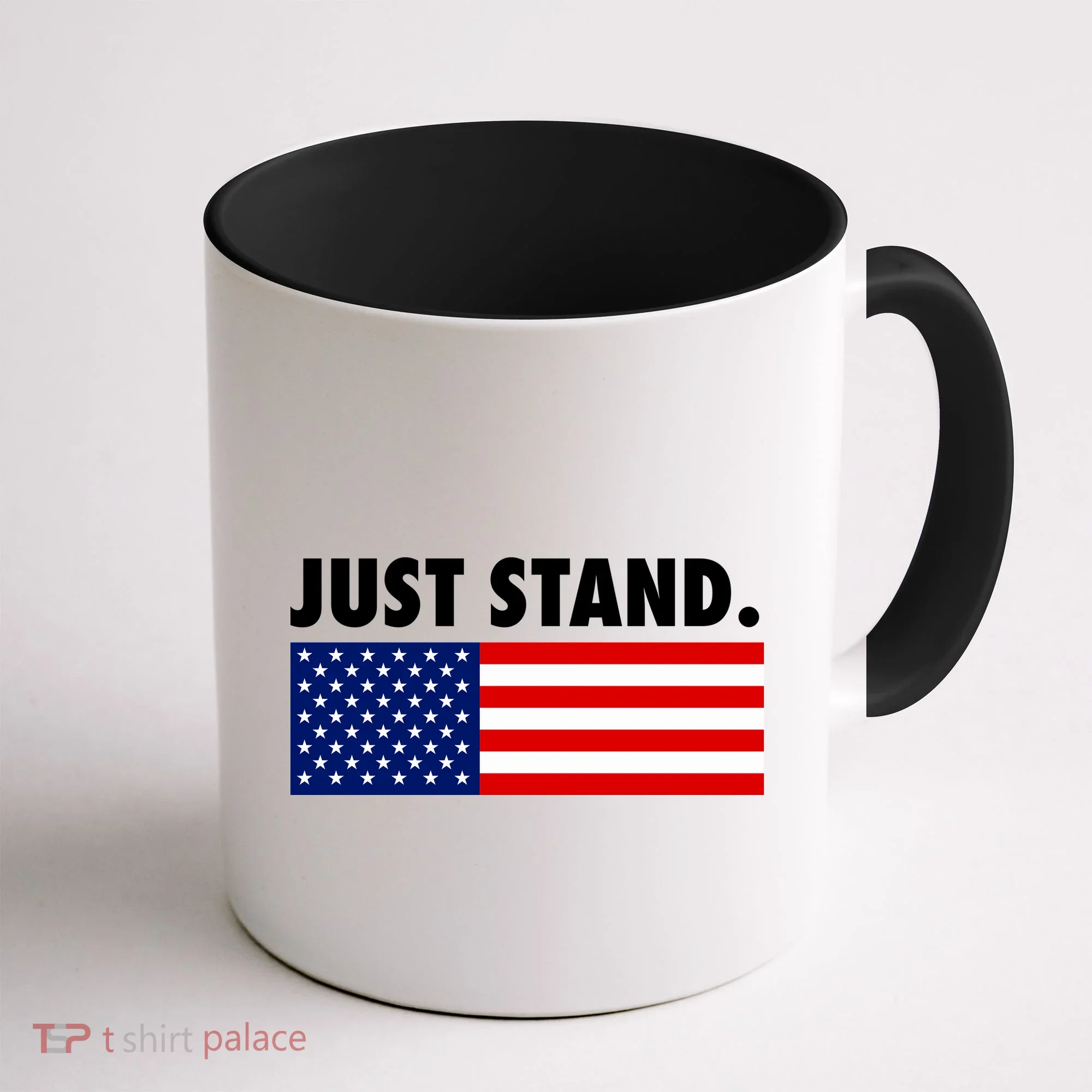 Just Stand Striped American Flag Coffee Mug